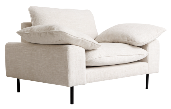 Кресло белое Turbo Crosshatch Cream