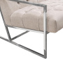 Кресло бежевое с металлическим каркасом Luxe Beige