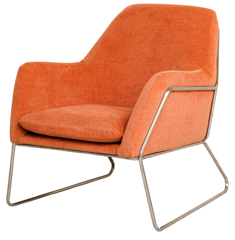 Кресло Frame Textured Velvet Peach
