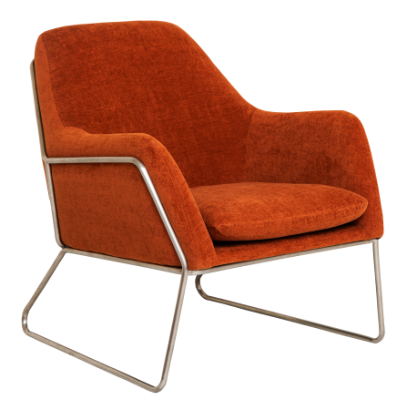 Кресло Frame Textured Velvet Terracotta