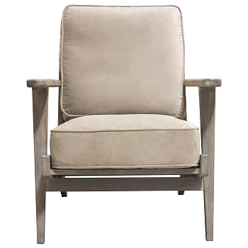 Кресло бежевое с деревянным каркасом Hazel Кресло бежевое с деревянным каркасом Hazel