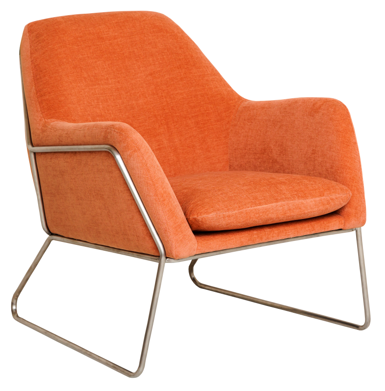 Кресло Frame Textured Velvet Peach