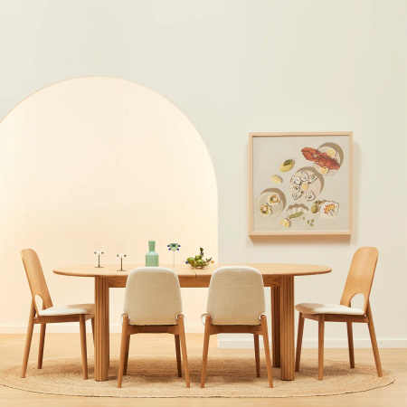 Обеденный стол раздвижной, дуб Noir