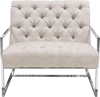 Кресло бежевое с металлическим каркасом Luxe Beige Кресло бежевое с металлическим каркасом Luxe Beige