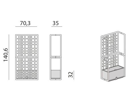 Модульная перегородка Sipario 2 New Terra