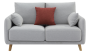 Двухместный диван серый Copenhagen