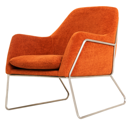 Кресло Frame Textured Velvet Terracotta